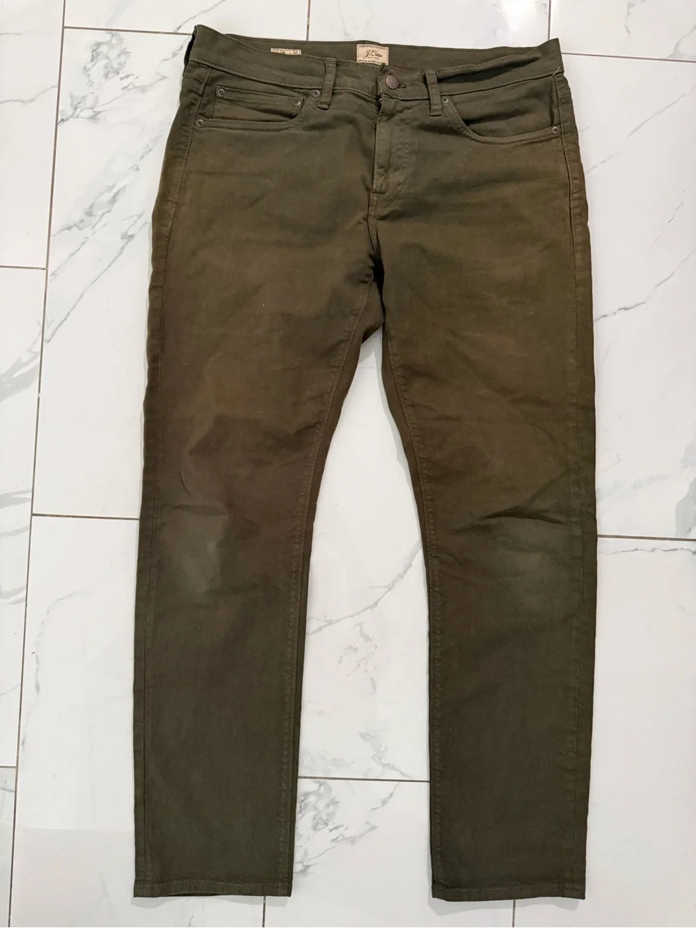 J. Crew Straight Olive Green Men's Jeans
